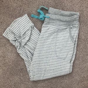 Jane & Bleecker Yarn-dyed rib lounge joggers